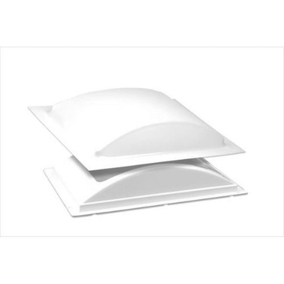 BRI-RUS SPEC K1422WLP Kit de Puits de Lumière Extérieur Mono-Panneaux Blanc à Profil Bas