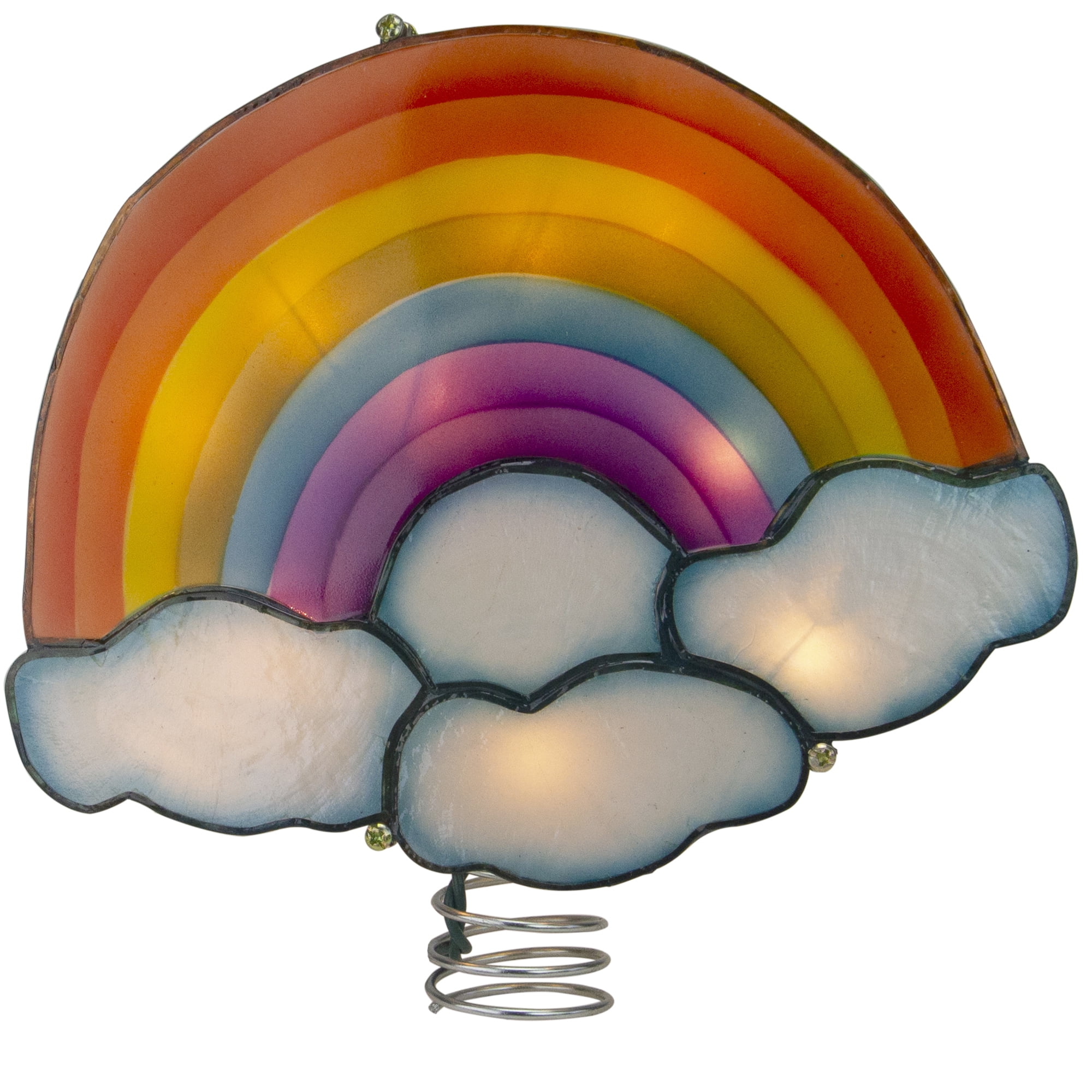 10" Lighted Rainbow Christmas Tree Topper Clear Lights Walmart Canada