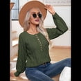 thumbnail image 4 of Suéter de Gran Tamaño de los Años 90, Suéter de Punto Vintage para Mujer, Jersey de Larga con Cuello Redondo y Punto Verde S, 4 of 10