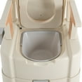 thumbnail image 3 of Bedroom Bedside Commode with Cover and Sensor Night Light 440lbs Load Capacity, 3 of 9