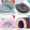 thumbnail image 3 of Yirtree Warm Zipper Bathroom Toilet Seat Mat Cushion Winter Soft Closestool Plush Cover, 3 of 8