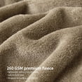 thumbnail image 4 of Couverture Jetée Taupe - Couverture Polyvalente Douce et Chaude Taille King Moelleuse Extra Grand, 4 of 7