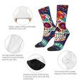 thumbnail image 4 of Balery Dead Day Party Calcetas Largas con Estampado para Hombre y Mujer – Suaves y Transpirables, Talla Única (US 5-11), 4 of 6