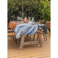 thumbnail image 2 of Outdoor Tablecloth with Umbrella Hole and Zipper, Blue Pumpkin Rectangle Table Cloth 60x84 Inch Waterproof Tablecloth, Orange White Black Thanksgiving Leaves Picnic Table Cover for Patio Camping, 2 of 7