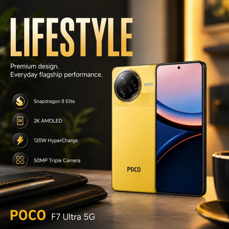 Xiaomi Poco F7 Ultra 5G 512GB ROM 16GB RAM Dual sim GSM Unlocked