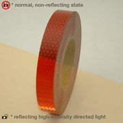 Oralite (Reflexite) V92-DB-COLORS Microprismatic Conspicuity Tape: 1 in x 50 yds. (Red)