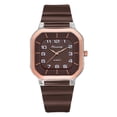 thumbnail image 1 of Reloj de cuarzo para mujer, relojes para mujer, relojes de moda informales con cinturón, reloj de cuarzo con esfera pequeña de gel de sílice para mujer, reloj de vestir, 1 of 3