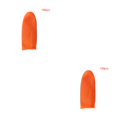 thumbnail image 2 of QualitChoice 100pcs Non -slip Fingertip Gloves Latex Orange Waterproof Breathable Anti -static Fingertip Gloves 2Set, 2 of 6