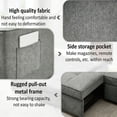 thumbnail image 4 of Aukfa 82" Comfy Sofa 3 Seat Convertible Sofa Bed with 2 Side Pockets for Living Room, 2 Pillows, Linen, Gray, 4 of 7