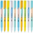 thumbnail image 1 of wqlpp-FLAIR Move Gel Pen | Minimalistic & Aesthetic Matt Finish Pastel Body Colors | Effortless Writing With Sleek Clip Design | Blue Ink, Set Of 10, 1 of 4