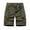 Army Green, variant on Cargo Men Shorts Work Shorts for Men Construction Elastic Waist Pockets Zipper Shorts Solid Color Fashion Casual Loose Fit Training Running Workwear Pants Khaki S