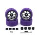 thumbnail image 1 of Ruedas de goma Modelo Modelo Crawler Rim Kit Accedentes de actualización de la pieza Reemplazo de accesorios para WPL C14 C24 C34 B14 B16 Púrpura 4 piezas Inevent FN010038-04, 1 of 6