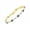 ALEXANDRITE, variant on Yellow Gold Plated Silver Tennis Bracelet with 9 Beautiful 6X4MM Opal & Sparkling Diamonds - Birthstone Jewelry for Women - Adjustable to 7-8" - Friendship and Elegance in One