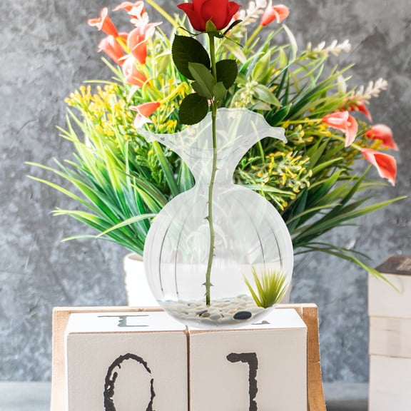 NIAIZEK Transparent Glass Hydroponic Vase for Flower Arrangements and Wedding Centerpieces