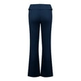 thumbnail image 5 of IYYVV Flared Leggings for Women Petite Low Rise Tights Bootleg Palazzo Pants Dressy Skinny Flare Sweatpants Women Solid Color Sweatpants for Women Boho Fluffy Pajama Pants Adult Navy XL, 5 of 6