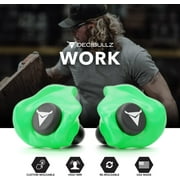 Decibullz Custom Molded Earplugs, One Count - 31dB NRR, Comfortable Protection for Shooting & Travel (Green)