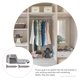 thumbnail image 5 of EeaseMX 30Pcs Oval Closet Rod End Soportes Muebles Accesorios Armario Tubo Soporte Soporte Ropa Colgando soporte de barra (10 piezas de soporte y 20 piezas de tornillos), 5 of 8
