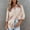 Khaki, variant on KIHOUT Tops For Women Clearance Women Loose Casual Long Sleeve Solid Turn Down Collar Casual Blouse T-shirt Tops