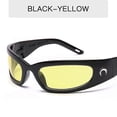 thumbnail image 2 of 2022 New Moon Rectangular Sunglasses For Women Man Vintage Outdoor Cycling Sports Hip Hop Punk Sun Glasses Uv400 Trend Female, 2 of 3