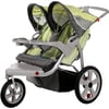 InStep Safari Swivel Wheel Jogger - Double-Color:Green w/ Gray