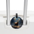 thumbnail image 3 of Christmas Elk Retro 2pcs PU Leather Round Bag Tags with Privacy Cover and Name ID Tag - Suitcase Tags for Travel Luggage, Handbags, Backpacks, School Bags, 3 of 6