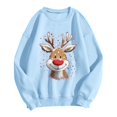 thumbnail image 4 of Womens Sweatshirt Christmas Long Sleeve Crewneck Casual Print Pullover Tops, 4 of 4