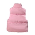 thumbnail image 3 of NominalSnug Womens Puffer Vest Full Zip Sleeveless Coat Stand Collar Winter Warm Outerwear, 3 of 4