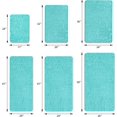 thumbnail image 5 of Alfombra de baño de espuma viscoelástica, alfombras de baño de adoquines, alfombrillas de baño súper absorbentes de agua para baño, alfombras de baño lavables a máquina (20 x 32, verde azulado), 5 of 5