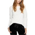 thumbnail image 2 of Camiseta adornada Sanctuary Clothing con mangas con volantes mujer color blanco roto pequeña, 2 of 2