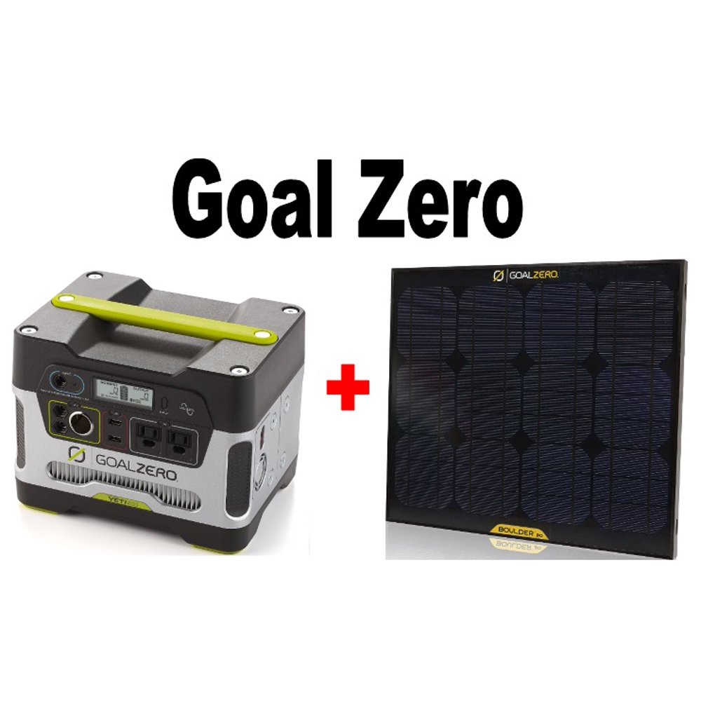 Goal Zero 23000 Yeti 400 Solar Generator + Goal Zero Boulder 30 Solar