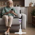 thumbnail image 5 of White Stand Assist for Elderly, Adjustable Height Mobility Couch Assist with Cup Holder Stand Up Helper with PU Handle Elderly Chair Lift for Seating Furniture Supports up to 398lbs, 5 of 26