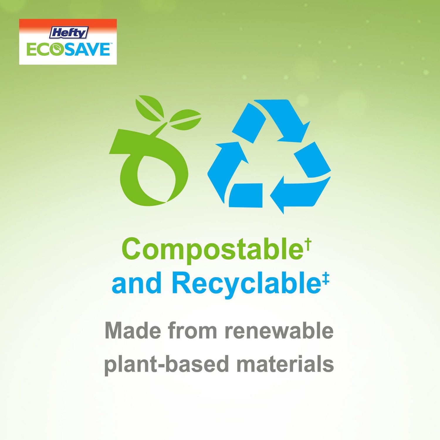 Hefty ECOSAVE 10" Dinner plates 20-count, Hefty ECOSAVE 10" Dinner plates 20-ct