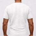 thumbnail image 3 of Uwinwear Mens Knit Polo Shirts Solid Color Short Sleeve Textured Polo Shirt Quarter Zip Collar Tee Casual Stretch Summer Golf Tops,White,L, 3 of 4