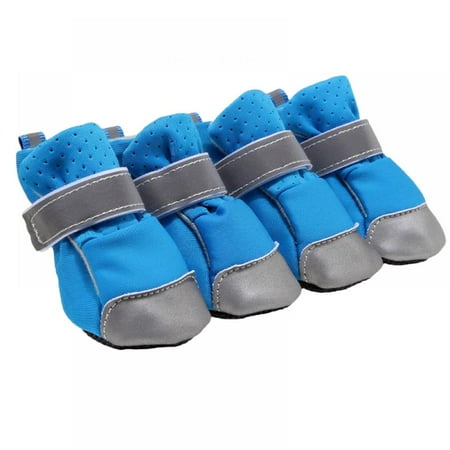 Altsales Dog Shoes  Summer Soft Breathable Bottom Socks Reflective Anti-Slip Boots Paw Protecters for Small Pet Dogs Puppy