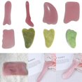 thumbnail image 2 of Rascador de Gouache de cuarzo rosa, masaje Gua sha para cara, piedra de Gouache Natural, herramientas de masaje GuaSha, masajeador de Jade Facial corporal Gao Jinjia LED, 2 of 2