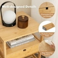 thumbnail image 4 of Gymax 2-tier Bedroom Coffee Table Nightstand Living Room Side End Sofa Black, 4 of 8