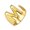 M, variant on Alphabet Ring 26 English Letter Ring Golden Adjustable Opening Ring Polished Alloy Lightweitght Finger Jewelry for Parties Dates And Daily Wear