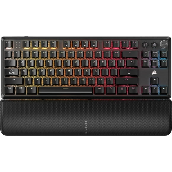 Corsair K70 CORE TKL Wireless RGB Tenkeyless Mechanical Gaming Keyboard &ndash; Pre-Lubed MLX Red v2 Linear Switches, SOCD, ABS Double-Shot Keycaps, Sound Dampening, 1000Hz