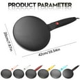thumbnail image 3 of Electric Pancake Maker Black B, Instant Crepe Maker 8" Griddle Crepe Maker Non Stick Pan Auto Thermostat Handheld Long Handle Portable Breakfast Maker for Pancake Chapati, 3 of 9