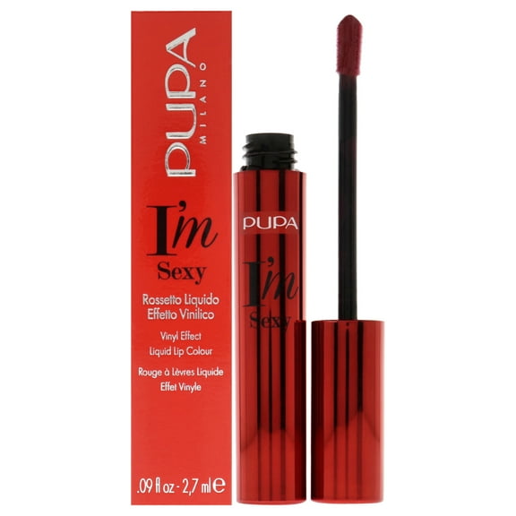 Pupa Milano I AM Sexy Vinyl Effect Liquid Lip Colour Lipstick - 006 Strawberry Red , 0.09 oz Lipstick
