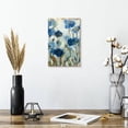 thumbnail image 2 of Elephant Stock Abstracted Floral In Blue I Wall Art - Vertical Canvas Wall Art - Living Room Wall Decor - Abstract Canvas - Blue And Brown Decor By Silvia Vassileva - 8" x 12", 2 of 8