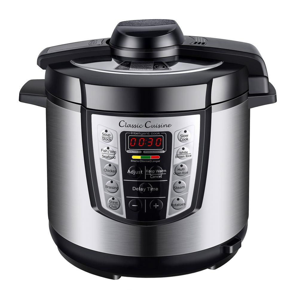 Multi-Cooker 4-in-1 Pressure Cooker with 10 programmed settings and