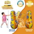 thumbnail image 3 of INFLATABLE DUDES Dinosaur Ninja Kids Punching Bag- 47 inch| Filled w/ Sand, 3 of 6