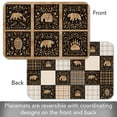 thumbnail image 4 of Highland Home "Crafted Cabin" 4-Pack Reversible Easy Care Plastic Placemats, 4 of 7