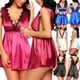 thumbnail image 1 of Gibobby Conjunto de lencería de encaje Conjunto de lencería de talla grande para mujer con tirantes y encaje(Azul, CH), 1 of 4