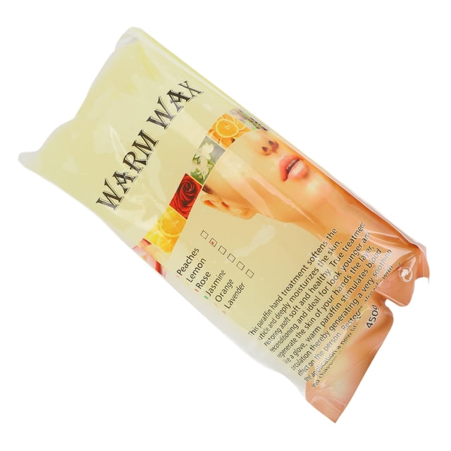 Paraffin Wax Block, Paraffin Wax Machine Refills Deep Hydration Relieve Stiff 15.9oz Natural Safe Relieve Muscles Pain For Home For Beauty Salon Lemon, Peach