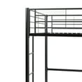 thumbnail image 5 of Walker Edison Premium Traditional Twin Metal Loft Bed, Black, 5 of 10