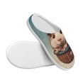 thumbnail image 3 of Fotbe Hot Air Balloon Guinea Pig Pattern Women's Fuzzy Curly Fur Memory Foam Loafer Slippers Indoor Outdoor Slippers Winter Home Shoes-44/45, 3 of 7