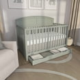 thumbnail image 2 of Dream On Me Storybrooke 5 in 1 Convertible Crib with Under Drawer, Sage Green, 2 of 7