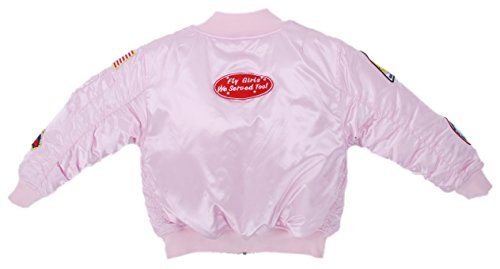 Up and Away MA-1 Flight Jacket Pink 4/5 - image 2 of 3